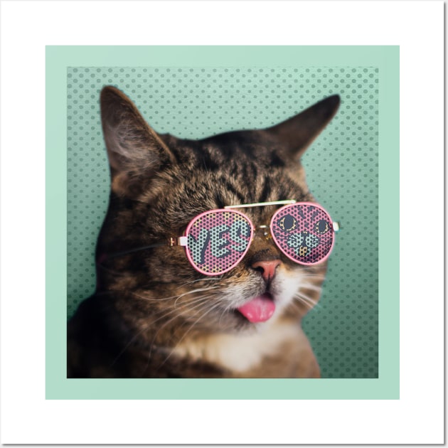 Cool Cat Wall Art by iKaseindustry